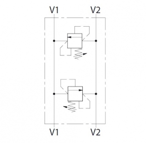Клапан предохранительный сдвоенный DPRL800320A