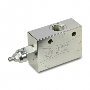 Клапан тормозной WBCSE03B односторонний с пилотным упр. ст. 1/2 60-350 бар