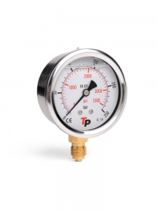Манометр радиальный 63 мм 0-250 bar 1/4BSP TP