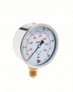 Манометр радиальный 100 мм 0-100 bar 1/2BSP TP