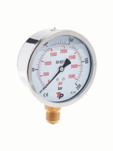 Манометр радиальный 100 мм 0-250 bar 1/2BSP TP