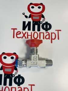 Кран манометра прямой EML 1/4` MF HOGE