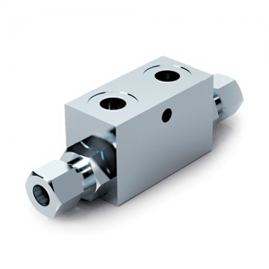 Двухсторонний гидрозамок (клапан) VBPDE 1/4`L 2CEХC