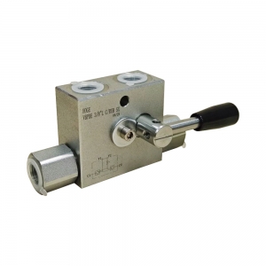 Двухсторонний гидрозамок VBPDE 3/8`L C/RUBINETTO SX (левый)