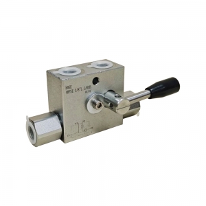 Двухсторонний гидрозамок (клапан) VBPSE 3/8`L C/RUBINETTO DX (правый)